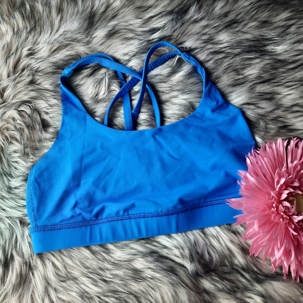 Lululemon Strappy Blue Energy Sports Bra - Picture 8 of 11
